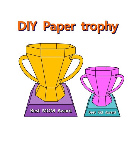 Printable 3d Trophy Template